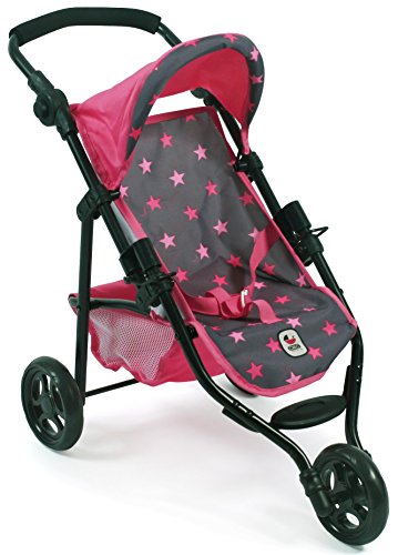 Bayer Chic 2000 612 82 Jogging-Buggy Lola, Puppenwagen, Sternchen pink Bayer Chic 2000 612 82 Jogging-Buggy Lola, Puppenwagen, Sternchen pink von Bayer Chic 2000