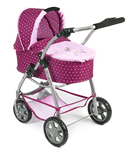 Bayer Chic 2000 637 29 Kombi-Puppenwagen Emotion 3-in-1 All In, Dots Brombeere, Rosa, 67 x 43 x 77 cm Bayer Chic 2000 637 29 Kombi-Puppenwagen Emotion 3-in-1 All In, Dots Brombeere, Rosa, 67 x 43 x 77 cm von Bayer Chic 2000