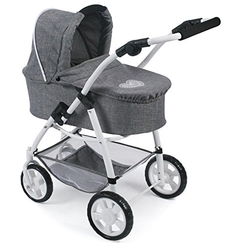 Bayer Chic 2000 637 Kombi Emotion All In, 3-in-1 Puppenwagen, Jeans grau, 52 cm von Bayer Chic 2000