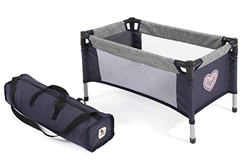 Bayer Chic 2000 652 26 Reisebett für Baby-Puppen, Melange grau, Navy von Bayer Chic 2000