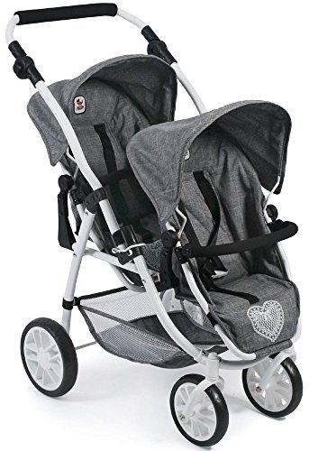 Bayer Chic 2000 68976 Tandem-Buggy Vario - Puppenwagen, Grau (Jeans Gray), 3 bis 7 Jahre alt. Bayer Chic 2000 68976 Tandem-Buggy Vario - Puppenwagen, Grau (Jeans Gray), 3 bis 7 Jahre alt. von Bayer Chic 2000