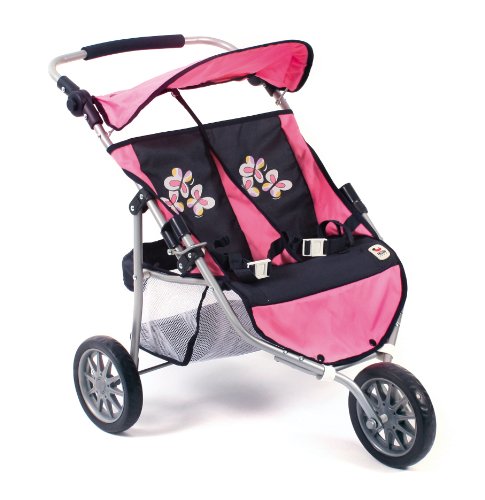 Bayer Chic 2000 697 46 - Zwillings-Jogger, pink checker, 67 x 51.5 x 71 cm von Bayer Chic 2000