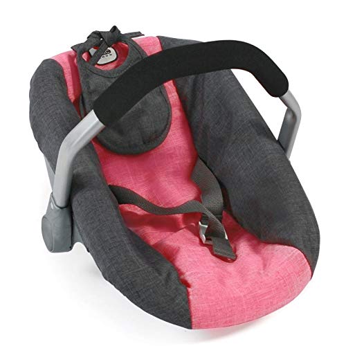 Bayer Chic 2000 708 41 Puppen-Autositz für Baby-Puppen, Puppentrage, Melange anthrazit-pink Bayer Chic 2000 708 41 Puppen-Autositz für Baby-Puppen, Puppentrage, Melange anthrazit-pink von Bayer Chic 2000