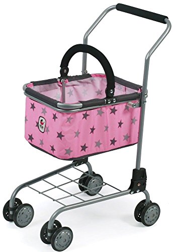 Bayer Chic 2000 761 83 Einkaufswagen für Kinder, Supermarktwagen Kaufladen-Zubehör, Sternchen grau Bayer Chic 2000 761 83 Einkaufswagen für Kinder, Supermarktwagen Kaufladen-Zubehör, Sternchen grau von Bayer Chic 2000