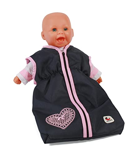 Bayer Chic 2000 792-26 Puppenschlafsack für Baby-Puppen bis 55 cm, Puppenkleidung, Puppenzubehör, Melange grau-Navy Bayer Chic 2000 792-26 Puppenschlafsack für Baby-Puppen bis 55 cm, Puppenkleidung, Puppenzubehör, Melange grau-Navy von Bayer Chic 2000