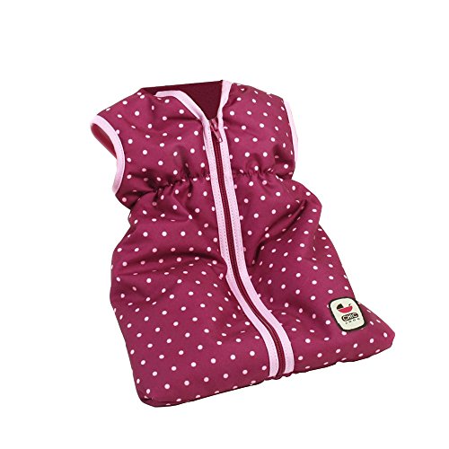 Bayer Chic 2000 792 29 Puppen-Schlafsack für Babypuppen, Brombeere, lila, rosa, 45 x 27 x 2 cm von Bayer Chic 2000