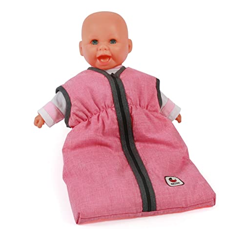 Bayer Chic 2000 792-41 Puppenschlafsack für Baby-Puppen bis 55 cm, Puppenkleidung, Puppenzubehör, Melange anthrazit-pink Bayer Chic 2000 792-41 Puppenschlafsack für Baby-Puppen bis 55 cm, Puppenkleidung, Puppenzubehör, Melange anthrazit-pink von Bayer Chic 2000