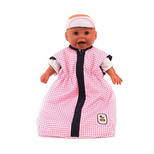 Bayer Chic 2000 792 46 - Puppen-Schlafsack für Puppen, Circa 55 cm, pink Checker von Bayer Chic 2000