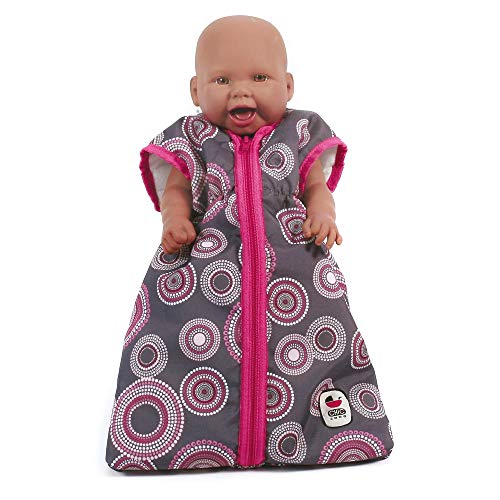 Bayer Chic 2000 792 87 Puppenschlafsack für Baby-Puppen bis 55 cm, Puppenkleidung, Puppenzubehör, Hot Pink Pearls von Bayer Chic 2000