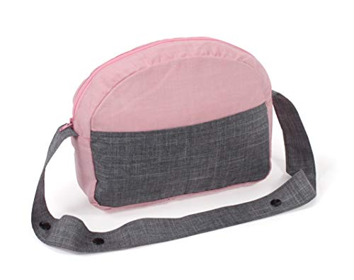 Bayer Chic 2000 853-15 Bayer Chic 2000-Wickeltasche für Puppen, Puppenwickeltasche, Puppenzubehör, Puppentasche, Melange grau-rosa von Bayer Chic 2000