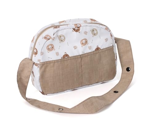 Bayer Chic 2000 - Wickeltasche für Puppen, Puppenwickeltasche, Puppenzubehör, Puppentasche, Bärchen, beige, 853-63 von Bayer Chic 2000