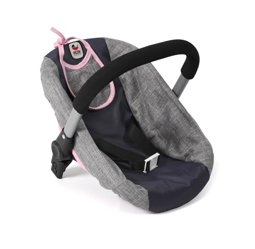 Bayer Chic 2000 - Puppen-Autositz mit Adapter für den Puppenwagen, Puppentrage, Puppenzubehör, Melange grau-Navy Bayer Chic 2000 - Puppen-Autositz mit Adapter für den Puppenwagen, Puppentrage, Puppenzubehör, Melange grau-Navy von Bayer Chic 2000