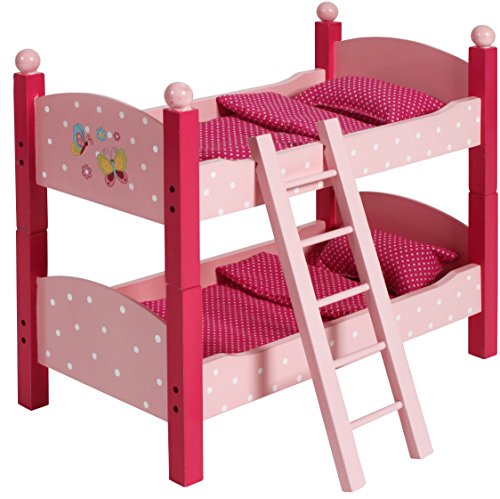 Bayer Chic 2000 - Puppen-Etagenbett für Baby-Puppen bis 48 cm, Puppenbett, Puppenmöbel, Papilio, pink rosa, Klein Bayer Chic 2000 - Puppen-Etagenbett für Baby-Puppen bis 48 cm, Puppenbett, Puppenmöbel, Papilio, pink rosa, Klein von Bayer Chic 2000