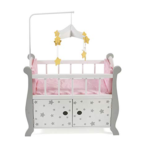 Bayer Chic 2000 - Puppenbett mit Mobile, Puppenmöbel, Puppenzubehör, Stars grau Bayer Chic 2000 - Puppenbett mit Mobile, Puppenmöbel, Puppenzubehör, Stars grau von Bayer Chic 2000