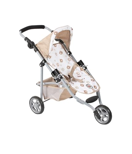 Bayer Chic 2000® Puppenbuggy Lola – Bärchen Beige – Faltbarer Puppenwagen – Griff höhenverstellbar 33-62 cm – 3-Rad Jogger – Puppen bis 50 cm – 3-6 J. Bayer Chic 2000® Puppenbuggy Lola – Bärchen Beige – Faltbarer Puppenwagen – Griff höhenverstellbar 33-62 cm – 3-Rad Jogger – Puppen bis 50 cm – 3-6 J. von Bayer Chic 2000