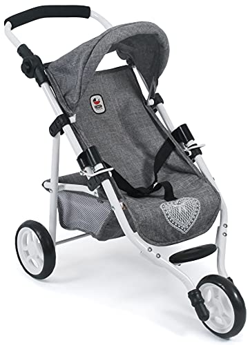 Bayer Chic 2000 - Puppenbuggy Lola, Jogging-Buggy, Puppenjogger, Puppenwagen, Jeans grau, 70 x 33 x 62 cm Bayer Chic 2000 - Puppenbuggy Lola, Jogging-Buggy, Puppenjogger, Puppenwagen, Jeans grau, 70 x 33 x 62 cm von Bayer Chic 2000