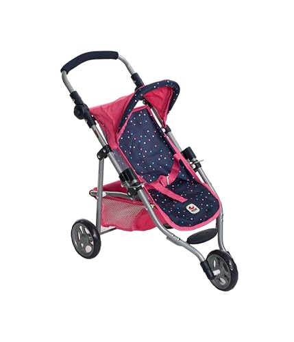 Bayer Chic 2000® Puppenbuggy Lola – Konfetti Pink– Faltbarer Puppenwagen – Griff höhenverstellbar 33-62 cm – 3-Rad Jogger – Puppen bis 50 cm – 3-6 J. Bayer Chic 2000® Puppenbuggy Lola – Konfetti Pink– Faltbarer Puppenwagen – Griff höhenverstellbar 33-62 cm – 3-Rad Jogger – Puppen bis 50 cm – 3-6 J. von Bayer Chic 2000