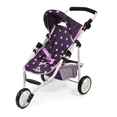 Bayer Chic 2000 - Puppenbuggy Lola, Jogging-Buggy, Puppenjogger, Puppenwagen, Stars lila, 70 x 33 x 62 cm Bayer Chic 2000 - Puppenbuggy Lola, Jogging-Buggy, Puppenjogger, Puppenwagen, Stars lila, 70 x 33 x 62 cm von Bayer Chic 2000