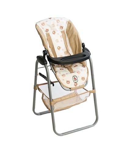 Bayer Chic 2000® Puppenhochstuhl – Bärchne Beige – Verstellbar & klappbar – Rückentrage & Gepäcknetz – Puppen bis 50 cm – Puppenzubehör 3-8 J. Bayer Chic 2000® Puppenhochstuhl – Bärchne Beige – Verstellbar & klappbar – Rückentrage & Gepäcknetz – Puppen bis 50 cm – Puppenzubehör 3-8 J. von Bayer Chic 2000