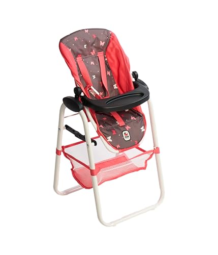 Bayer Chic 2000® Puppenhochstuhl – Butterfly Koralle – Verstellbar & klappbar – Rückentrage & Gepäcknetz – Puppen bis 50 cm – Puppenzubehör 3-8 J. Bayer Chic 2000® Puppenhochstuhl – Butterfly Koralle – Verstellbar & klappbar – Rückentrage & Gepäcknetz – Puppen bis 50 cm – Puppenzubehör 3-8 J. von Bayer Chic 2000
