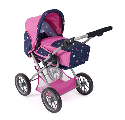 Bayer Chic 2000 - Puppenwagen Leni, 2in1 Kombipuppenwagen mit herausnehmbarer Tragetasche, Butterfly Navy-pink, 560-33, 64 x 37 x 68 cm Bayer Chic 2000 - Puppenwagen Leni, 2in1 Kombipuppenwagen mit herausnehmbarer Tragetasche, Butterfly Navy-pink, 560-33, 64 x 37 x 68 cm von Bayer Chic 2000