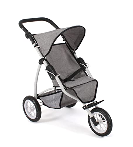Bayer Chic 2000 - Puppenwagen Leon, Jogging Buggy, Puppenjogger für Kinder von 4 bis 8 Jahren, Jeans grau Bayer Chic 2000 - Puppenwagen Leon, Jogging Buggy, Puppenjogger für Kinder von 4 bis 8 Jahren, Jeans grau von Bayer Chic 2000