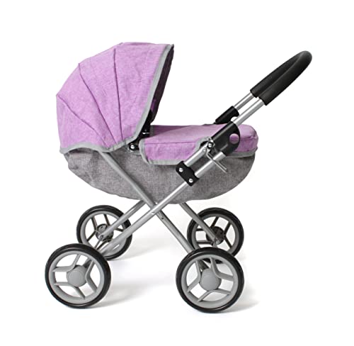 Bayer Chic 2000 Puppenwagen Lilli, Kleiner Puppenwagen für die jüngsten Puppenmuttis, Melange Lila, 550-69 Bayer Chic 2000 Puppenwagen Lilli, Kleiner Puppenwagen für die jüngsten Puppenmuttis, Melange Lila, 550-69 von Bayer Chic 2000