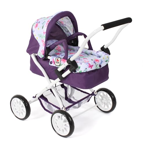 Bayer Chic 2000 - Puppenwagen Smarty, Kleiner Kinderpuppenwagen für Kinder ab 2 Jahren, Flowers, lila Bayer Chic 2000 - Puppenwagen Smarty, Kleiner Kinderpuppenwagen für Kinder ab 2 Jahren, Flowers, lila von Bayer Chic 2000