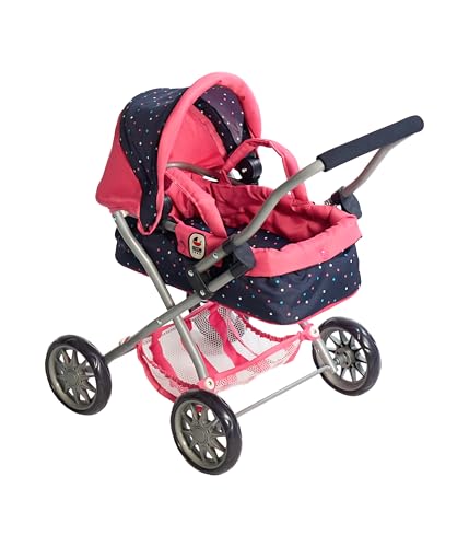 Bayer Chic 2000® Puppenwagen Smarty – Konfetti Pink – Zusammenklappbar – Mit Verdeck, Tasche, Kissen & Decke – Griffhöhe 56 cm – Für Kinder ab 2 Jahren, Bayer Chic 2000® Puppenwagen Smarty – Konfetti Pink – Zusammenklappbar – Mit Verdeck, Tasche, Kissen & Decke – Griffhöhe 56 cm – Für Kinder ab 2 Jahren, von Bayer Chic 2000