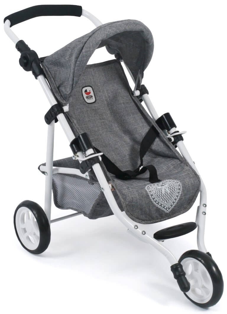 Jogging-Buggy LOLA, Jeans grey - Puppenbuggy, Puppenwagen Jogging-Buggy LOLA, Jeans grey - Puppenbuggy, Puppenwagen von Bayer Chic 2000