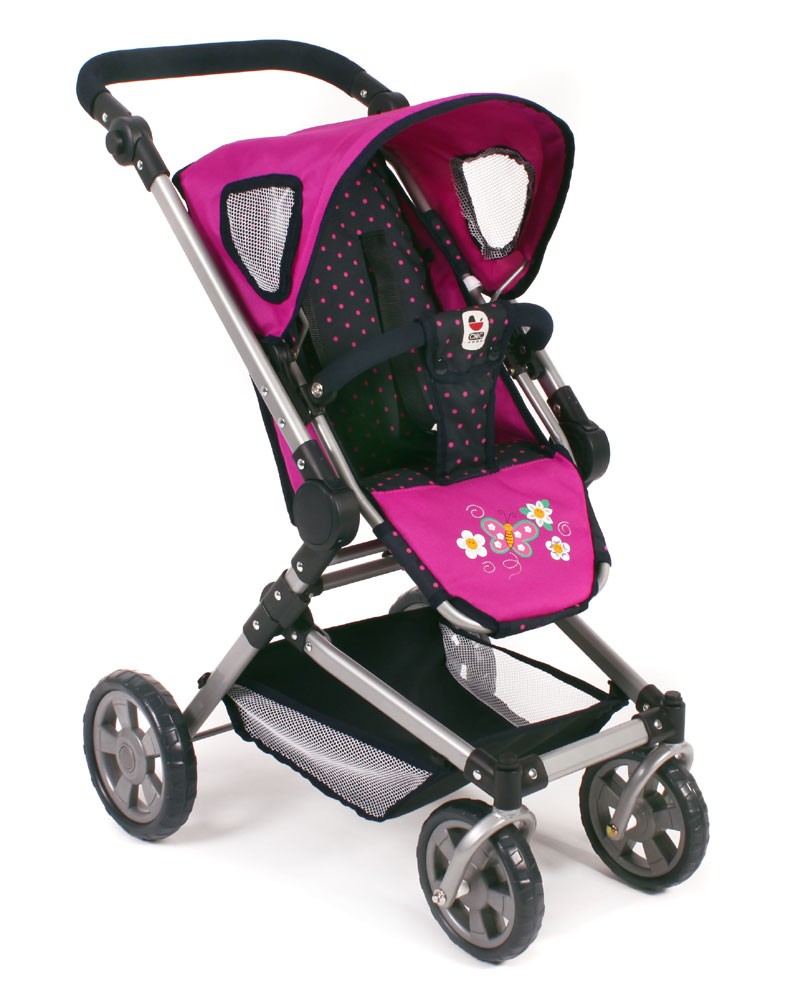 Kombi-Puppenwagen Fides 2 in 1 Dessin Dots Navy-Pink Kombi-Puppenwagen Fides 2 in 1 Dessin Dots Navy-Pink von Bayer Chic 2000