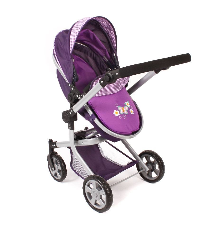 Kombi-Puppenwagen Mika Dessin Purple Checker Kombi-Puppenwagen Mika Dessin Purple Checker von Bayer Chic 2000
