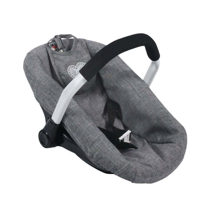 Puppen-Babyschale HEART in grau von Bayer Chic 2000