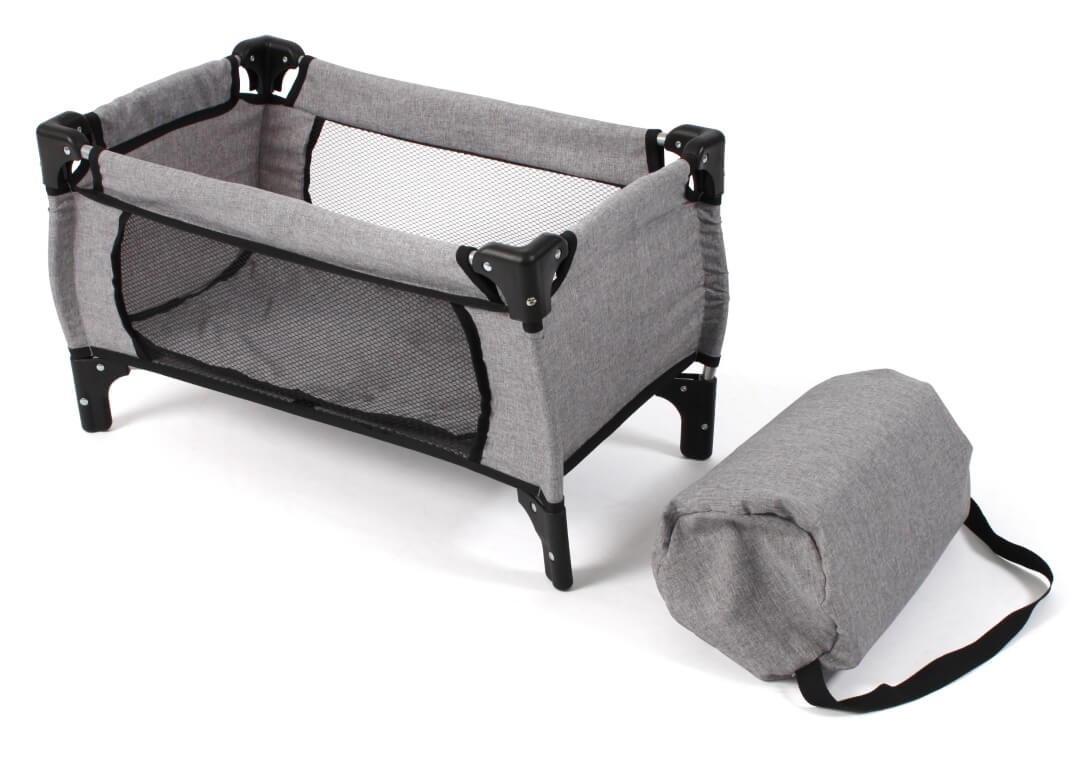Puppen-Reisebett Deluxe Melange grau Puppen-Reisebett Deluxe Melange grau von Bayer Chic 2000