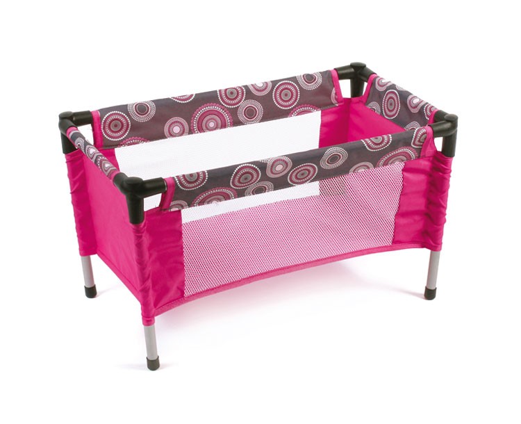 Puppen-Reisebett Dessin Hot Pink Pearls von Bayer Chic 2000