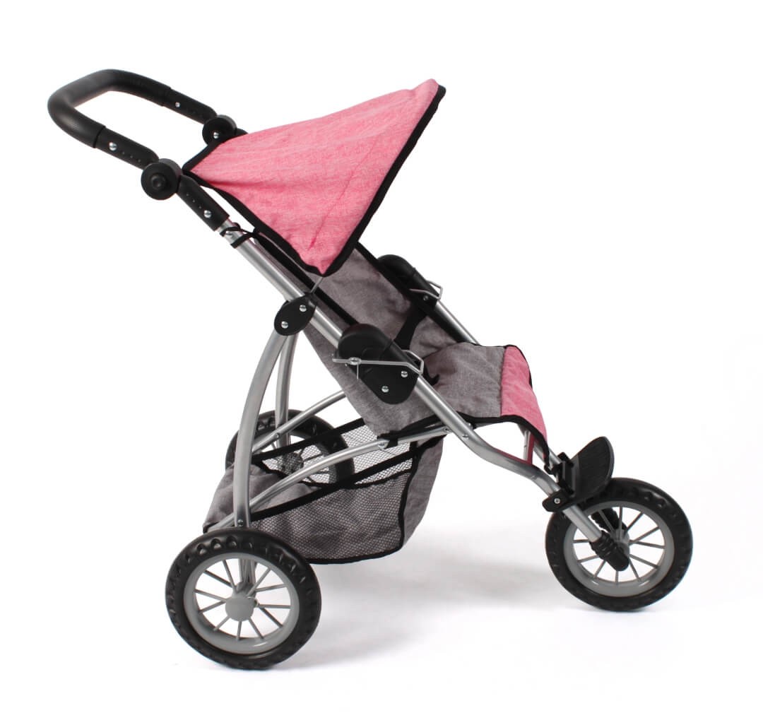 Puppenwagen Jogging-Buggy "LEON" Melange pink Puppenwagen Jogging-Buggy "LEON" Melange pink von Bayer Chic 2000