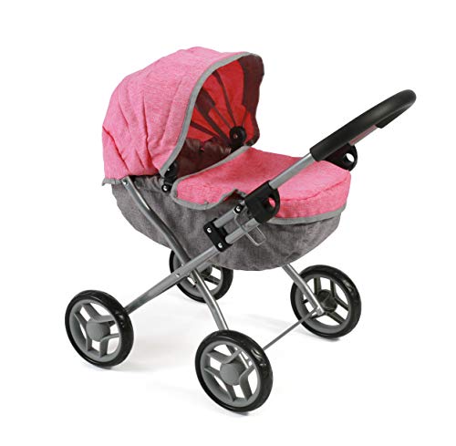 Puppenwagen Lilli, Kleiner Puppenwagen für die jüngsten Puppenmuttis, Melange Pink Puppenwagen Lilli, Kleiner Puppenwagen für die jüngsten Puppenmuttis, Melange Pink von Bayer Chic 2000