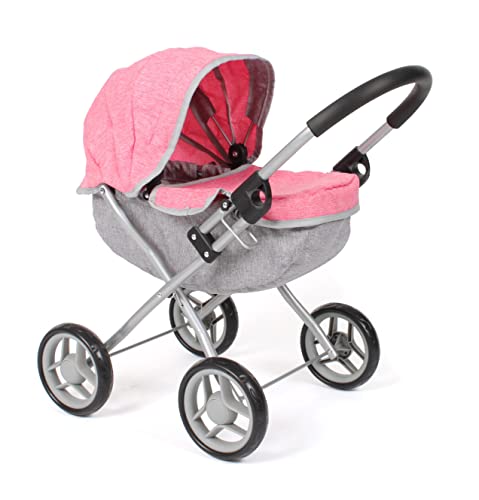Puppenwagen Lilli, Kleiner Puppenwagen für die jüngsten Puppenmuttis, Melange Pink Puppenwagen Lilli, Kleiner Puppenwagen für die jüngsten Puppenmuttis, Melange Pink von Bayer Chic 2000
