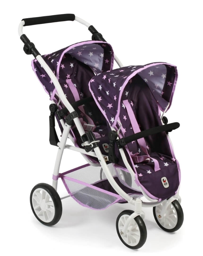 Puppenwagen Tandem-Buggy "Vario" Sternchen lila Puppenwagen Tandem-Buggy "Vario" Sternchen lila von Bayer Chic 2000