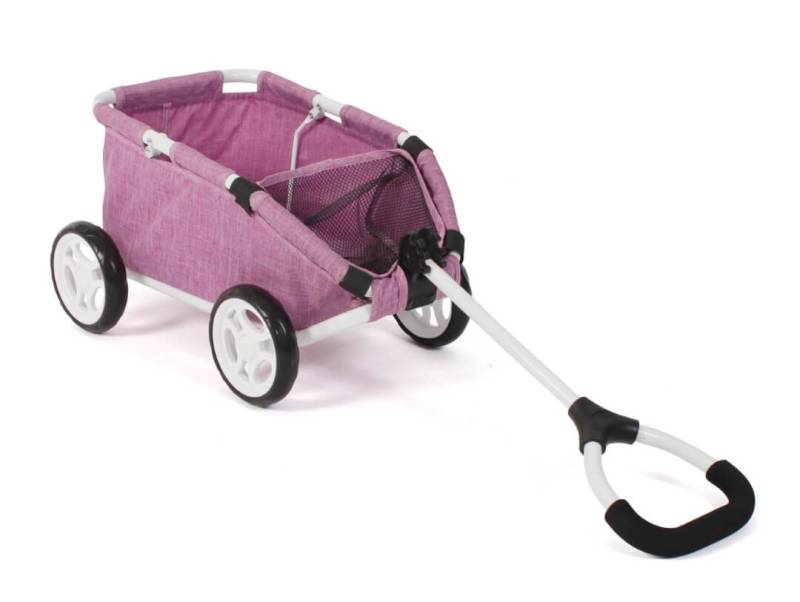 Ziehwagen "SKIPPER" Jeans pink, der Bollerwagen für Puppen und Teddys von Bayer Chic 2000