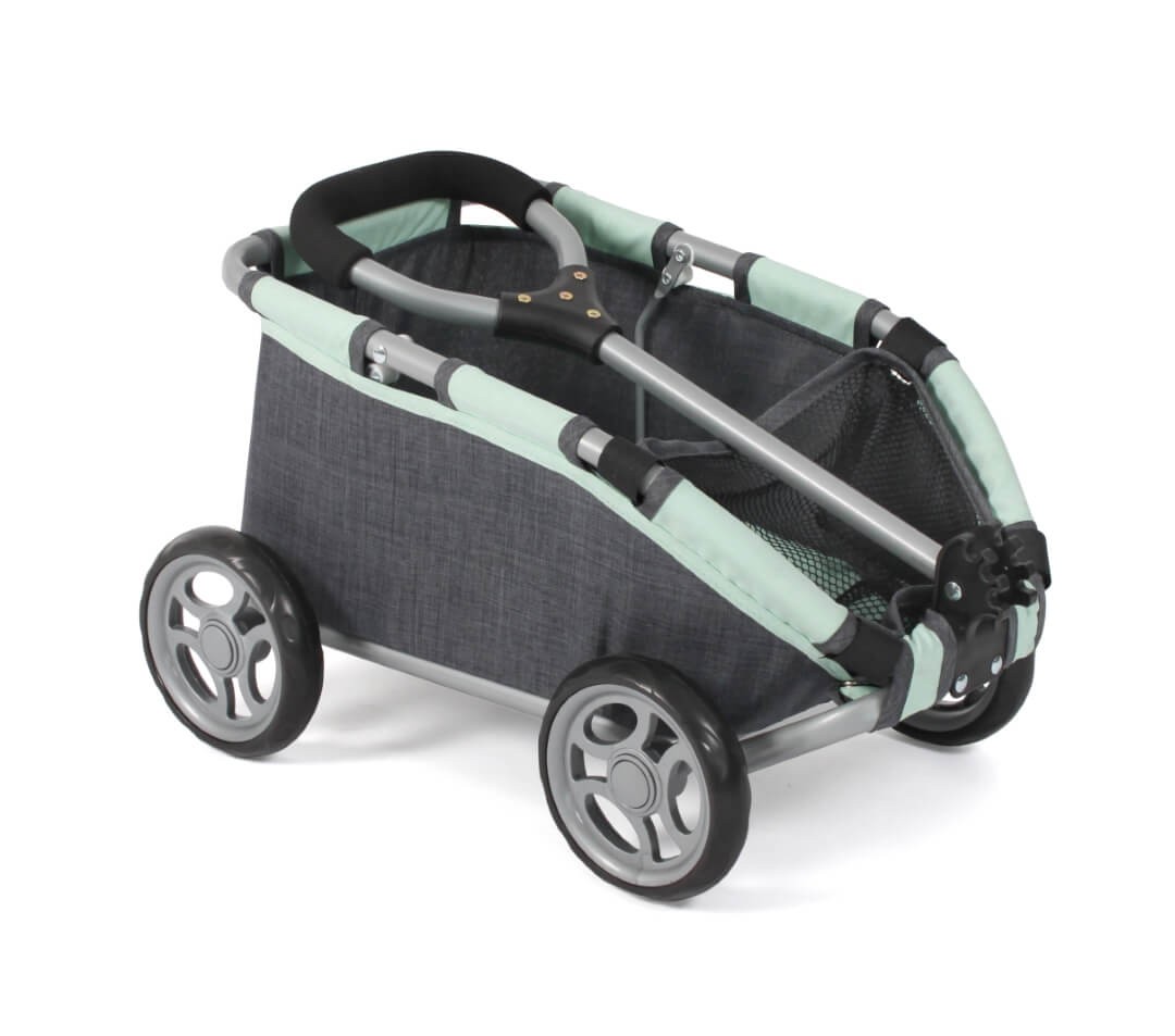 Ziehwagen "SKIPPER" melange anthrazit-mint, der Bollerwagen für Puppen und Teddys Ziehwagen "SKIPPER" melange anthrazit-mint, der Bollerwagen für Puppen und Teddys von Bayer Chic 2000
