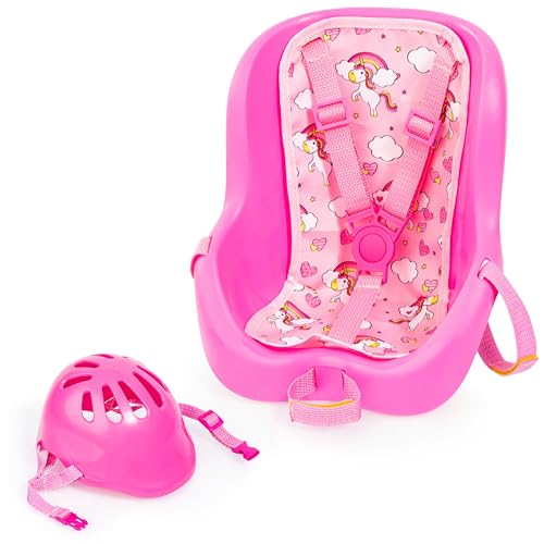 Bayer 67300AB Fahrradsitz, Puppensitz, Puppenzubehör mit Helm, Fahrradhelm für Puppen, pink Bayer 67300AB Fahrradsitz, Puppensitz, Puppenzubehör mit Helm, Fahrradhelm für Puppen, pink von Bayer Design