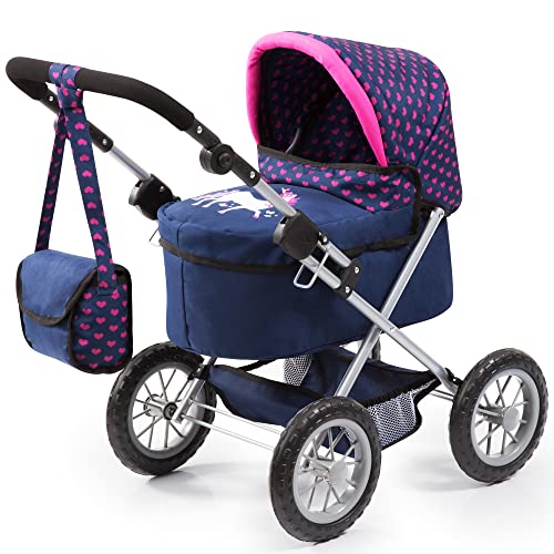 Bayer Design 13054AA Puppenwagen Trendy mit Tasche, höhenverstellbarer Griff, Einhorn, blau, rosa, 67 x 40 x 68 cm Bayer Design 13054AA Puppenwagen Trendy mit Tasche, höhenverstellbarer Griff, Einhorn, blau, rosa, 67 x 40 x 68 cm von Bayer Design