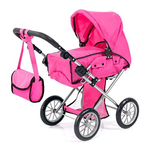 Bayer Design 13629AA Puppenwagen City Star, herausnehmbare Tragetasche, mit Umhängetasche, höhenverstellbar, pink, Rosa Bayer Design 13629AA Puppenwagen City Star, herausnehmbare Tragetasche, mit Umhängetasche, höhenverstellbar, pink, Rosa von Bayer Design