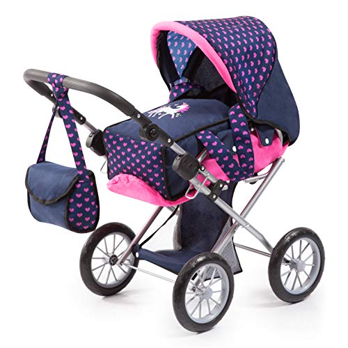Bayer Design 13654AA City Star in modernen Einhorn Design, Kombi Puppenwagen, mit herausnehmbarer Tragetasche und Umhängetasche, höhenverstellbar, für Puppen bis 46cm, blau rosa Bayer Design 13654AA City Star in modernen Einhorn Design, Kombi Puppenwagen, mit herausnehmbarer Tragetasche und Umhängetasche, höhenverstellbar, für Puppen bis 46cm, blau rosa von Bayer Design