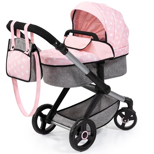 Bayer Design 17030AA Puppenwagen Xeo mit Tasche, höhenverstellbarer Griff, Schwenkschieber, wandelbar als Puppenjogger, bewegliche Vorderräder, integrierter Korb Bayer Design 17030AA Puppenwagen Xeo mit Tasche, höhenverstellbarer Griff, Schwenkschieber, wandelbar als Puppenjogger, bewegliche Vorderräder, integrierter Korb von Bayer Design