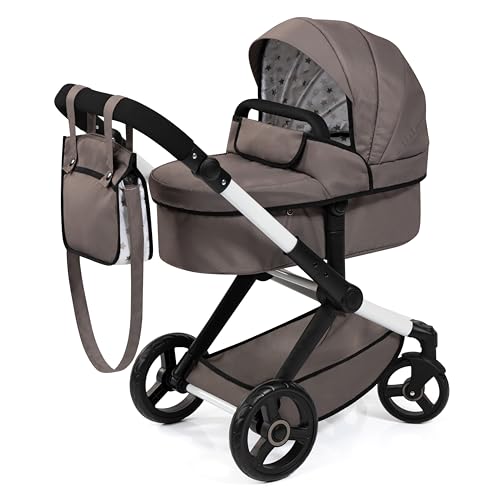 Bayer Design 17086AB Puppenwagen Xeo mit Tasche, höhenverstellbarer Griff, Schwenkschieber, wandelbar als Puppenjogger, bewegliche Vorderräder, integrierter Korb, Cappuccino Bayer Design 17086AB Puppenwagen Xeo mit Tasche, höhenverstellbarer Griff, Schwenkschieber, wandelbar als Puppenjogger, bewegliche Vorderräder, integrierter Korb, Cappuccino von Bayer Design
