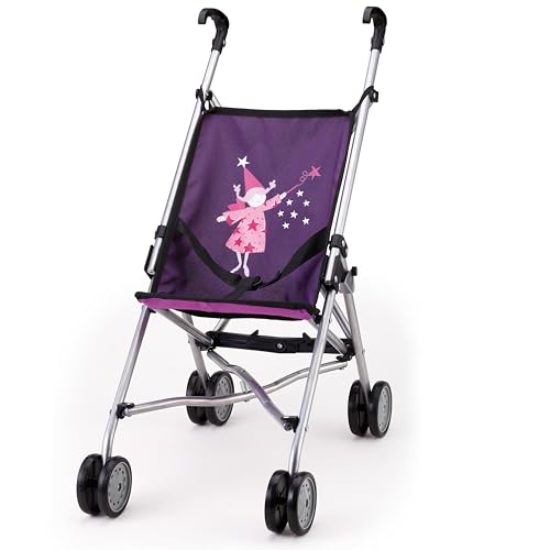 Bayer Design 30112AA - Puppen Buggy, zusammenklappbar, mit Doppelrädern, lila, ‎50 x 27.5 x 55 cm von Bayer Design