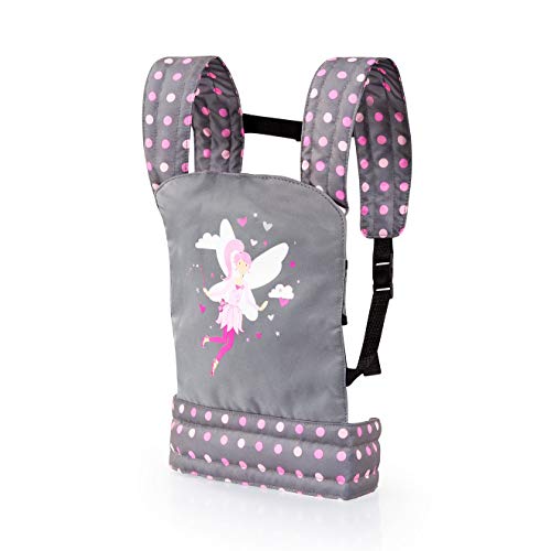 Bayer Design 62266AA Puppentrage EasyCarry, Tragegurt, tragbar Vorne und Hinten, Tragesitz, Puppenzubehör, Kuscheltier u. Puppen, grau mit Fee Bayer Design 62266AA Puppentrage EasyCarry, Tragegurt, tragbar Vorne und Hinten, Tragesitz, Puppenzubehör, Kuscheltier u. Puppen, grau mit Fee von Bayer Design