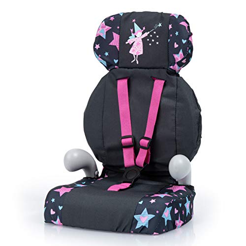 Bayer Design 67506AA Deluxe Puppen-Autositz, Puppensitz, Puppenzubehör, mit Gurt, schwarz, rosa, Fee, 46cm Bayer Design 67506AA Deluxe Puppen-Autositz, Puppensitz, Puppenzubehör, mit Gurt, schwarz, rosa, Fee, 46cm von Bayer Design
